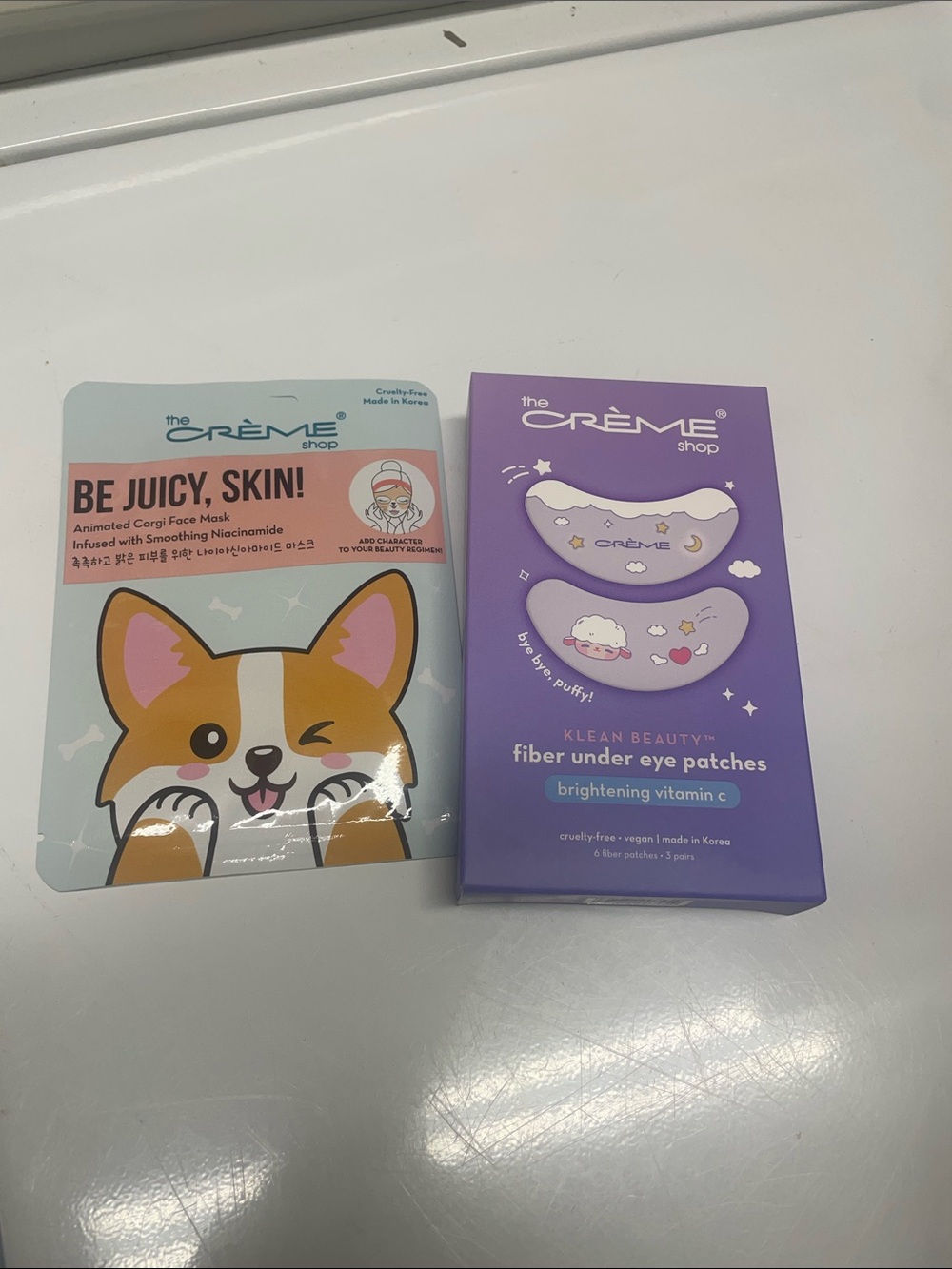 The Crème Shop Purple Fiber Under Eye Patches - Brightening Vitamin C